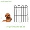 25-Pack No-Dig Garden Fence Panels, Rustproof Metal Decorative Border Fence